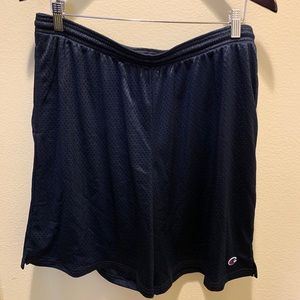 Champion Navy Mesh Gym Shorts